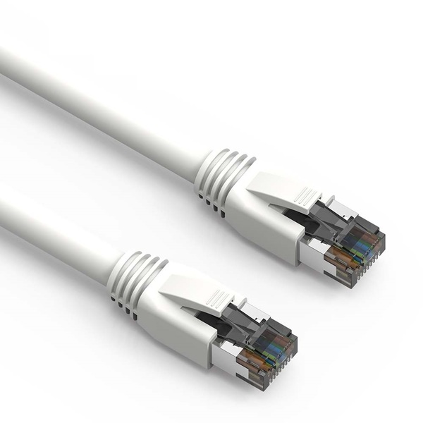 Bestlink Netware CAT8 S/FTP Ethernet Network Cable 24AWG 2GHz 40G- 0.5ft- White 100350WT